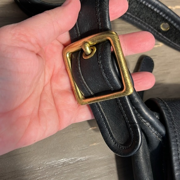 COACH 9951 CLASSIC BLACK SHOULDER SADDLE BAG CROSSBODY - Picture 5 of 17